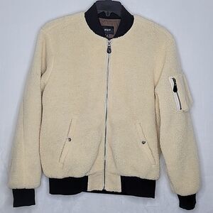 Huf Fleece Sherpa Bomber Jacket Size Medium